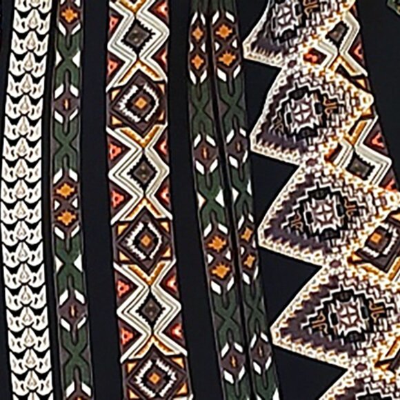 Fun, Lightweight, BOHO Southwestern Print Shorts New Mexico Indigenous Style 2 - Picture 2 of 3